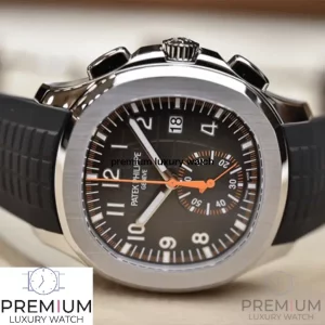 6 patek philippe aquanaut chronograph 5968a001 black dial watch