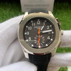 12 patek philippe aquanaut chronograph 5968a001 black dial watch