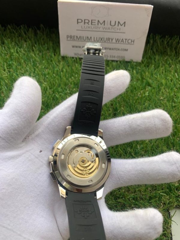 15 patek philippe aquanaut chronograph 5968a001 black dial watch