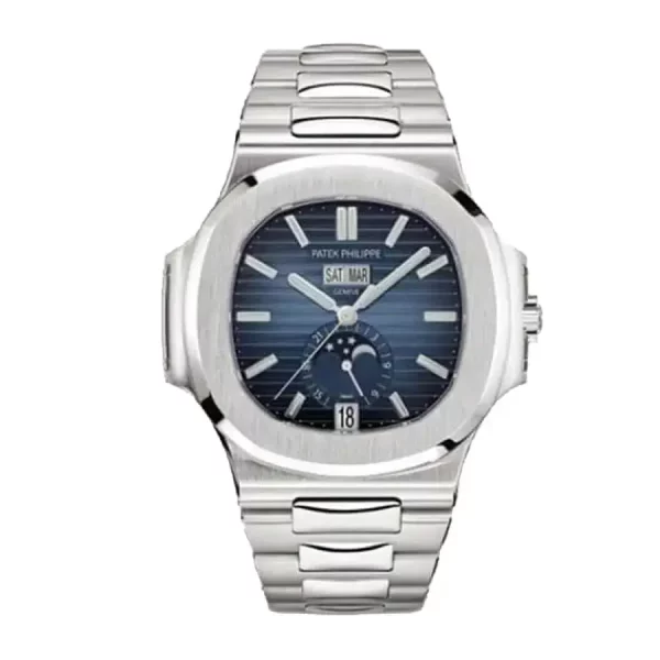 patek philippe nautilus 57261a014 stainless steel blue dial wrist watch