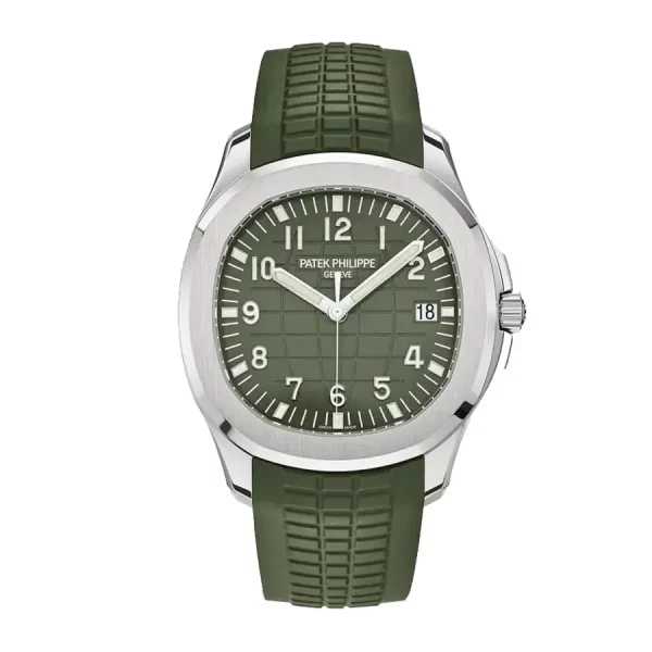 patek philippe aquanaut green dial rubber strap mens watch 5168g010 wrist watch