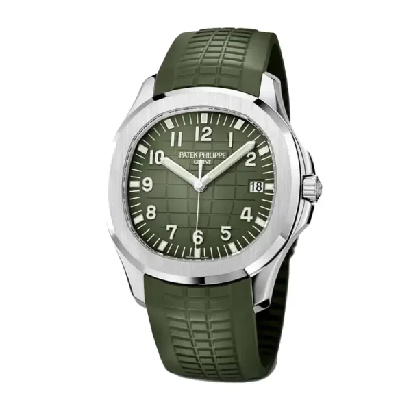 1 patek philippe aquanaut green dial rubber strap mens watch 5168g010 wrist watch
