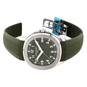 2 patek philippe aquanaut green dial rubber strap mens watch 5168g010 wrist watch