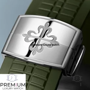 6 patek philippe aquanaut green dial rubber strap mens watch 5168g010 wrist watch