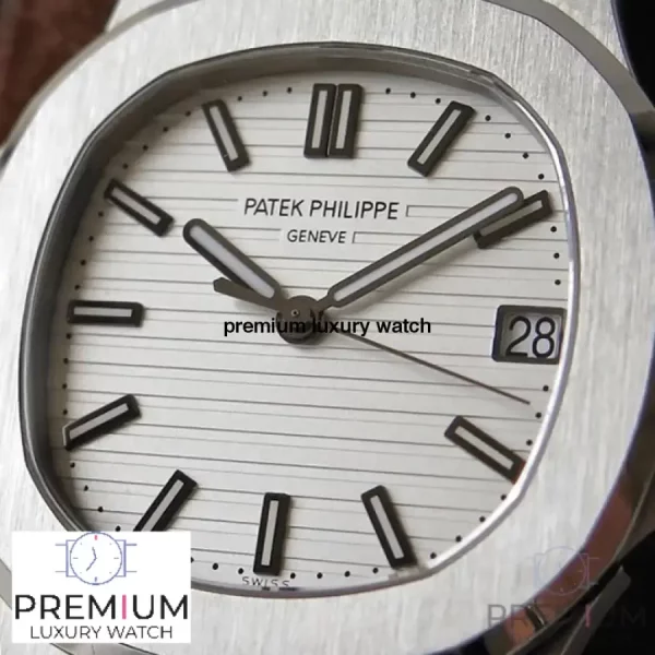 6 patek philippe nautilus white dial 40mm mens watch 5711