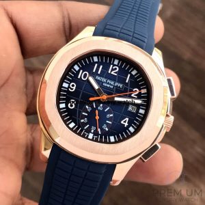 3 patek philippe aquanaut chronograph steel 5968a001 rose gold dial watch