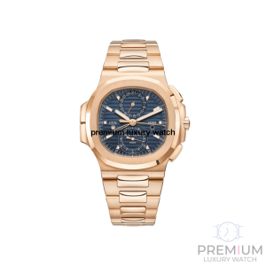 patek philippe nautilus rose gold blue dial watch 59901r001mens watch