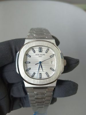 new patek philippe nautilus white dial blue 40mm mens wrist watch 5711