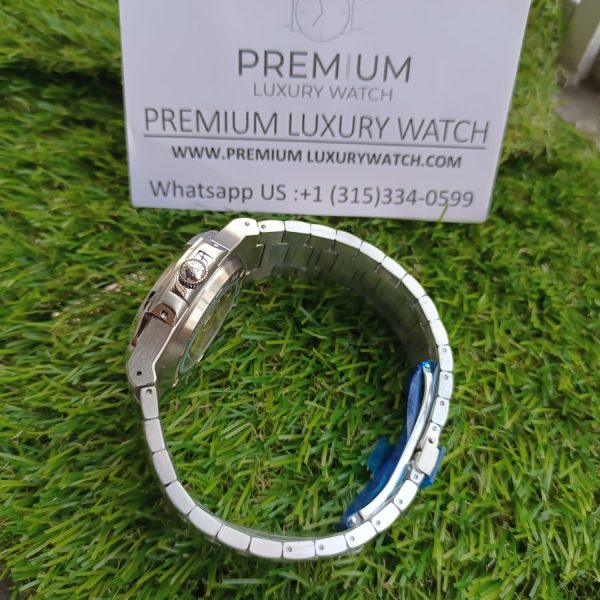 8 new patek philippe nautilus white dial blue 40mm mens wrist watch 5711