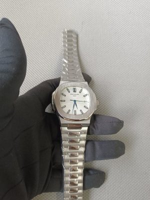9 new patek philippe nautilus white dial blue 40mm mens wrist watch 5711