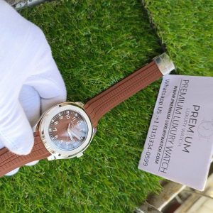 1 patek philippe aquanaut 5167r001 40mm dark brown dial watch
