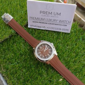 3 patek philippe aquanaut 5167r001 40mm dark brown dial watch