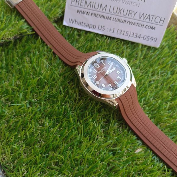 4 patek philippe aquanaut 5167r001 40mm dark brown dial watch