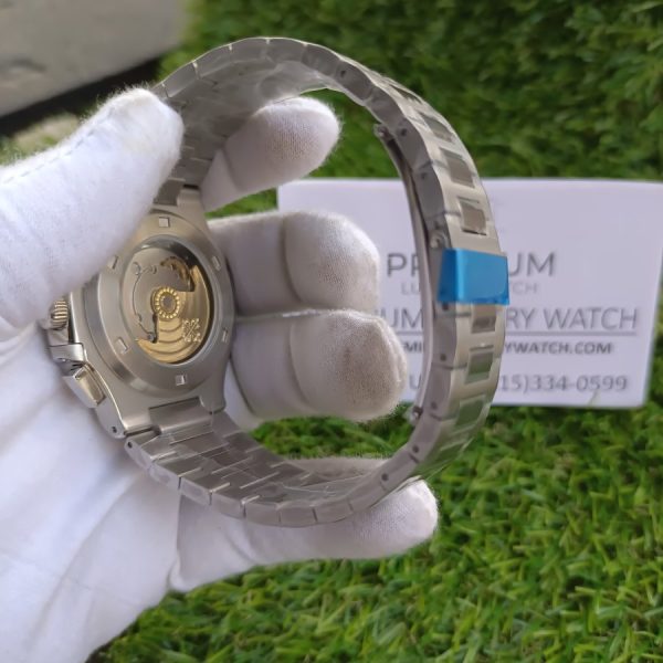 3 patek philippe nautilus travel time dark grey dial mens wrist watch 59901a001 405mm