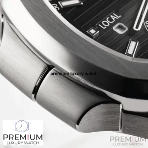10 patek philippe nautilus travel time dark grey dial mens wrist watch 59901a001 405mm