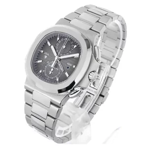 16 patek philippe nautilus travel time dark grey dial mens wrist watch 59901a001 405mm