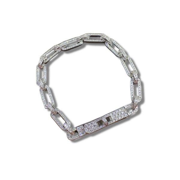 4 bracelets chain silver for women 2799
