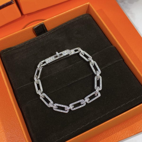 6 bracelets chain silver for women 2799