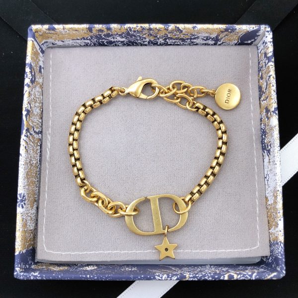 6 cd navy bracelet gold tone for women 2799
