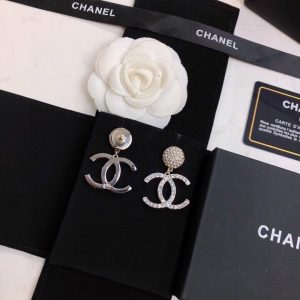 5 luxury sphere earrings silver tone for women 2799