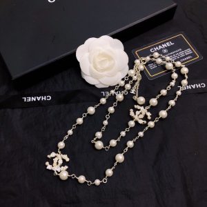 2 multi layered pearl necklace gold tone for women 2799