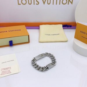 6 monogram chain bracelet silver tone for men m00855 2799