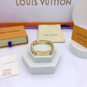 monogram chain bracelet gold tone for men 2799