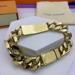 1 monogram chain bracelet gold tone for men 2799