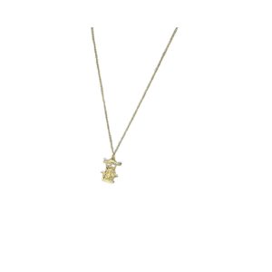 4 cartoon figure pendant necklace gold tone for women 2799