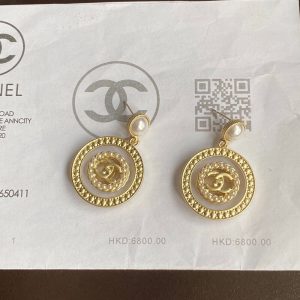 1 concentric circles earrings gold tone for women 2799