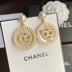 5 concentric circles earrings gold tone for women 2799