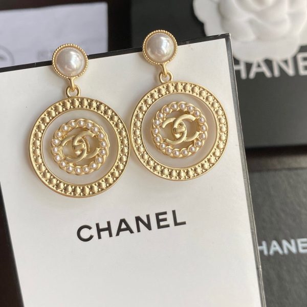13 concentric circles earrings gold tone for women 2799