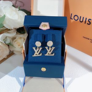 2 lv iconic twinkle earrings gold tone for women 2799