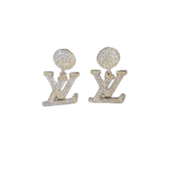 4 lv iconic twinkle earrings gold tone for women 2799