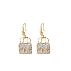 4-Amulettes Constance Earrings Gold Tone For Women   2799