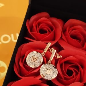 1 color blossom earrings pink gold tone for women 2799