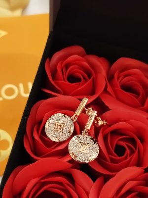 1 color blossom earrings pink gold tone for women 2799