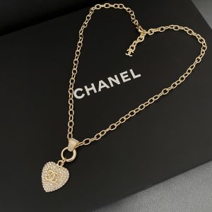 twinkle heart chain necklace gold tone for women 2799