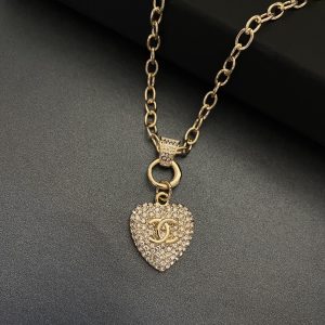 1 twinkle heart chain necklace gold tone for women 2799