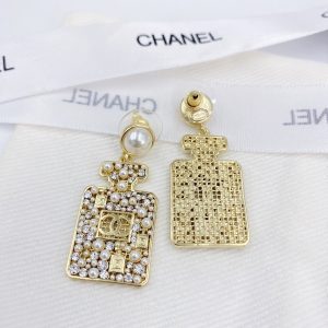 6 perfume bottle earrings gold tone for women 2799