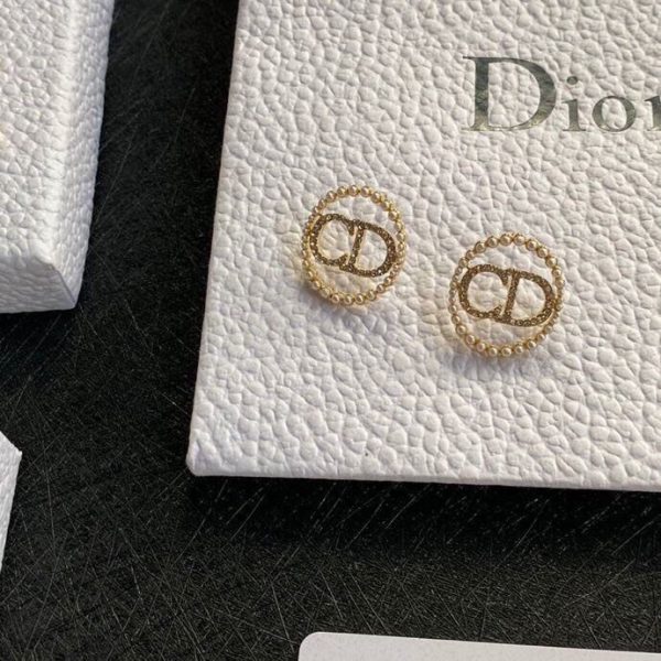 3 cd earrings gold tone for women 2799