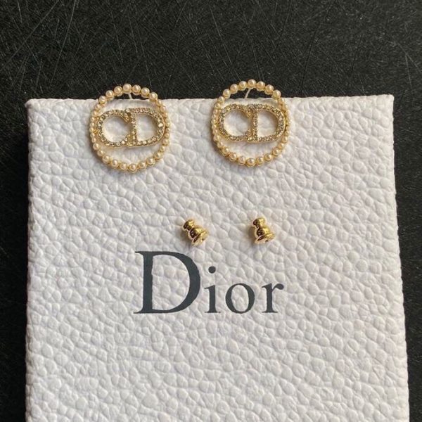 6 cd earrings gold tone for women 2799