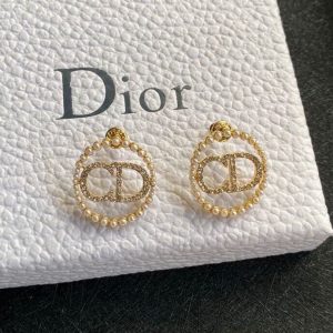 8 cd earrings gold tone for women 2799