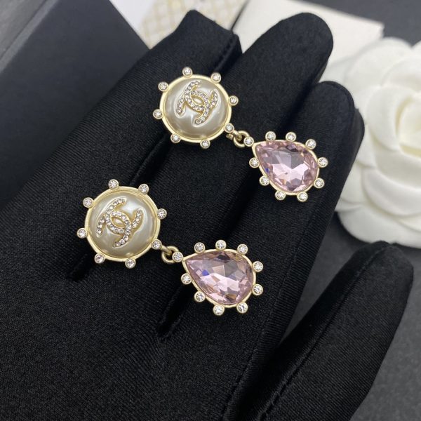 5 purple oval stone earrings gold tone for women 2799 1