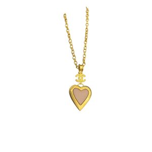 4 yellow thick border heart necklace gold tone for women 2799