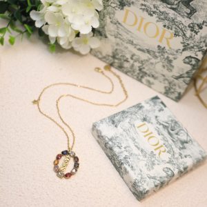 3 colorful twinkle stones pendant necklace gold tone for women 2799