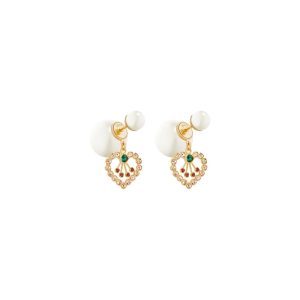 4-Tribales Heart Earrings Gold Tone For Women   2799