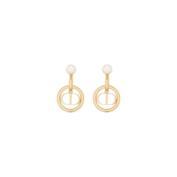 4 metal cd circle earrings gold tone for women 2799