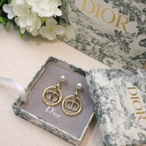 7 metal cd circle earrings gold tone for women 2799