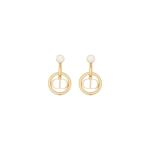 10 metal cd circle earrings gold tone for women 2799